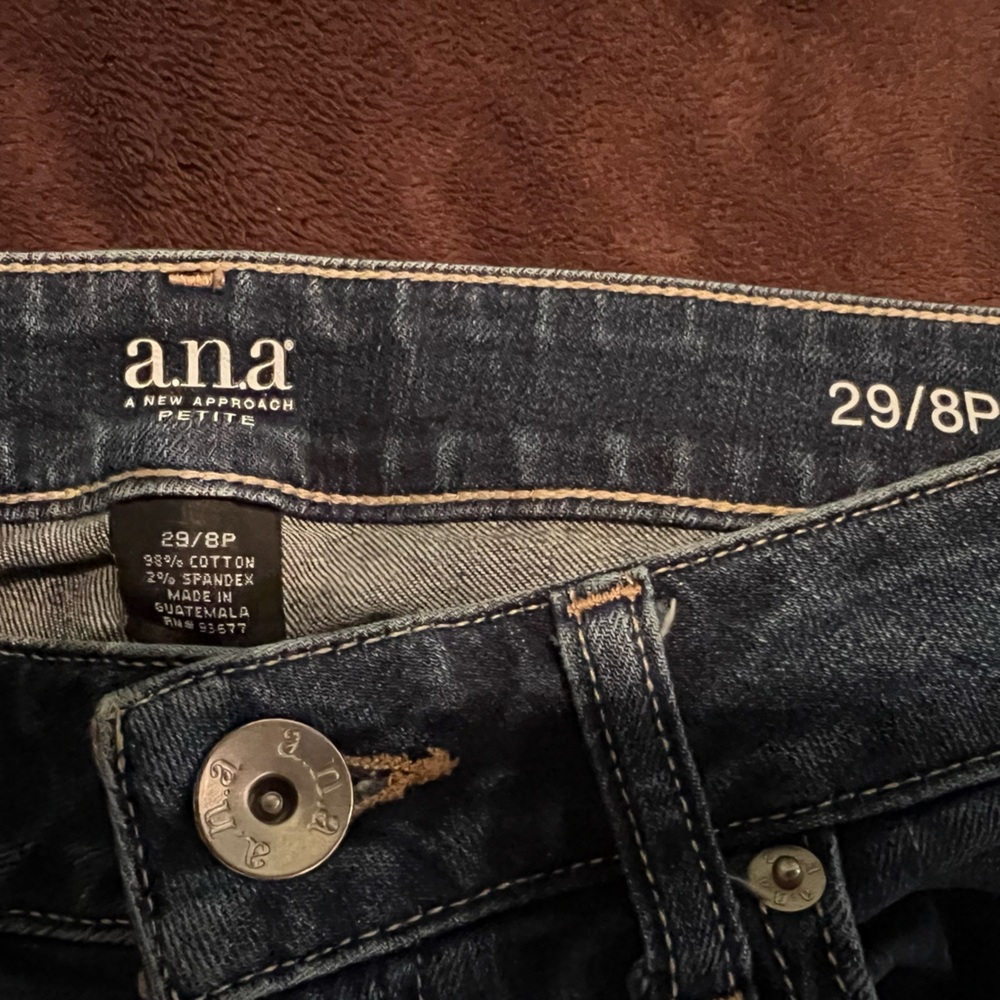 a.n.a Blue Ankle Cropped Jeans - Picture 3 of 3